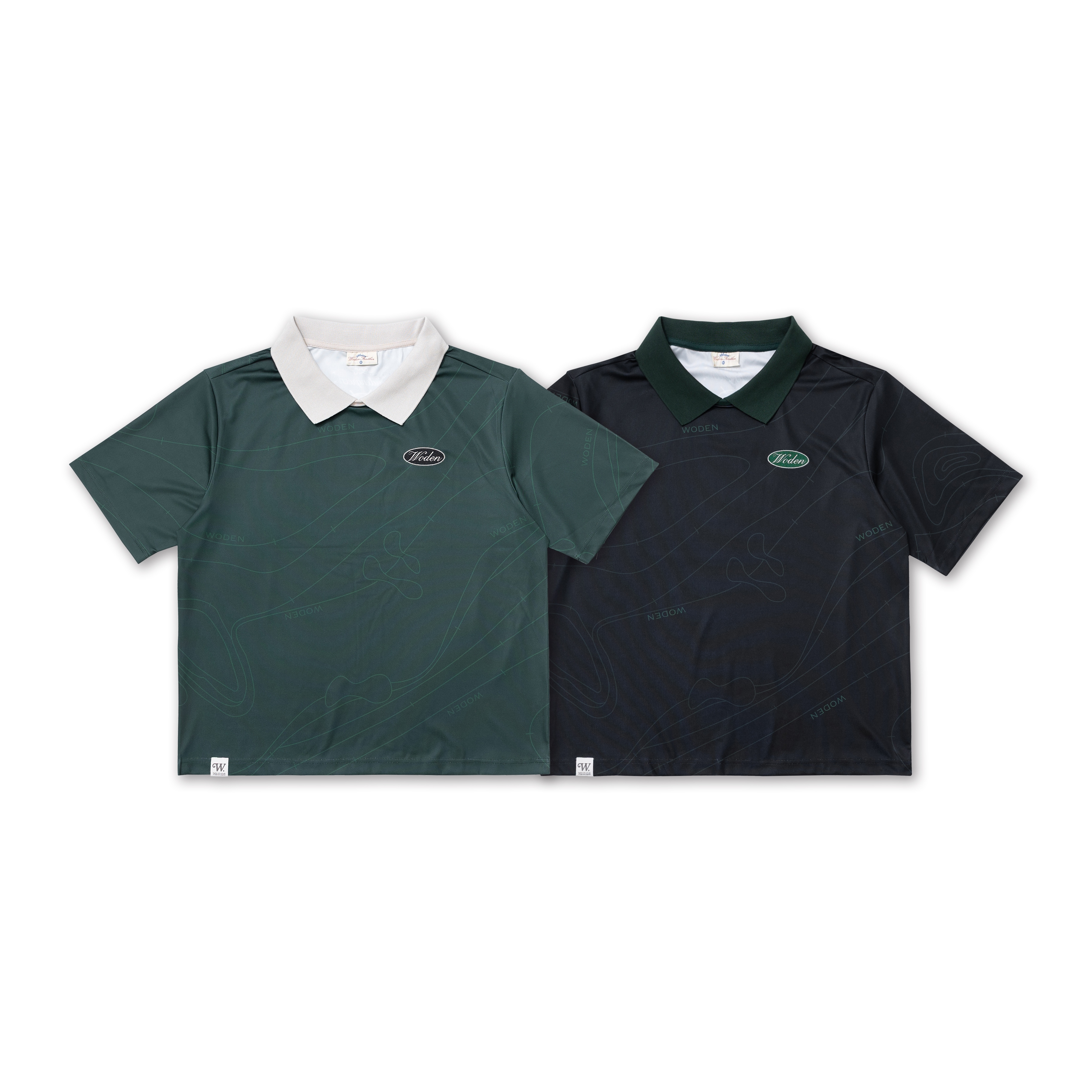 【車庫服飾】WODEN 037 Contour Lines Polo Tee