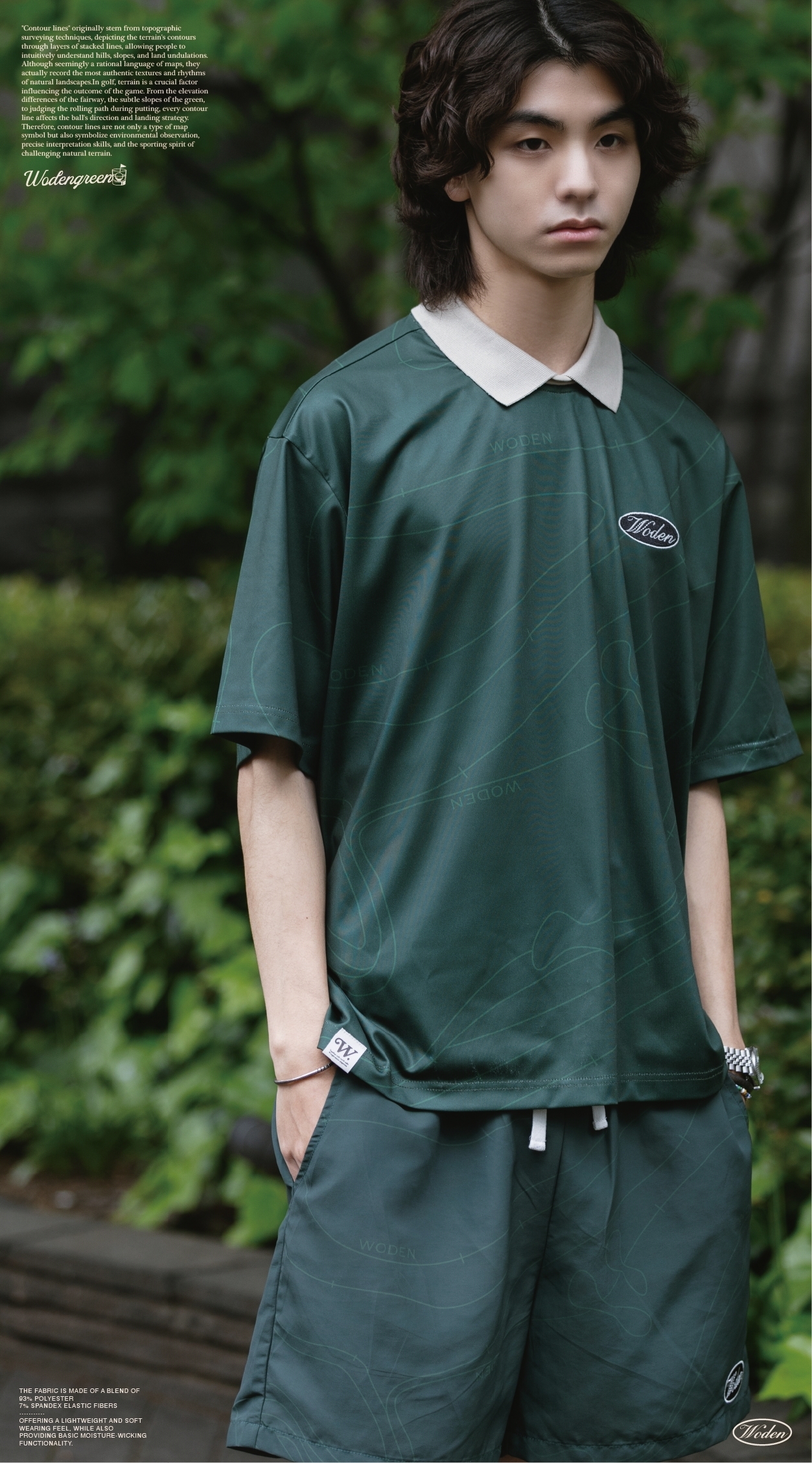 【車庫服飾】WODEN 037 Contour Lines Polo Tee