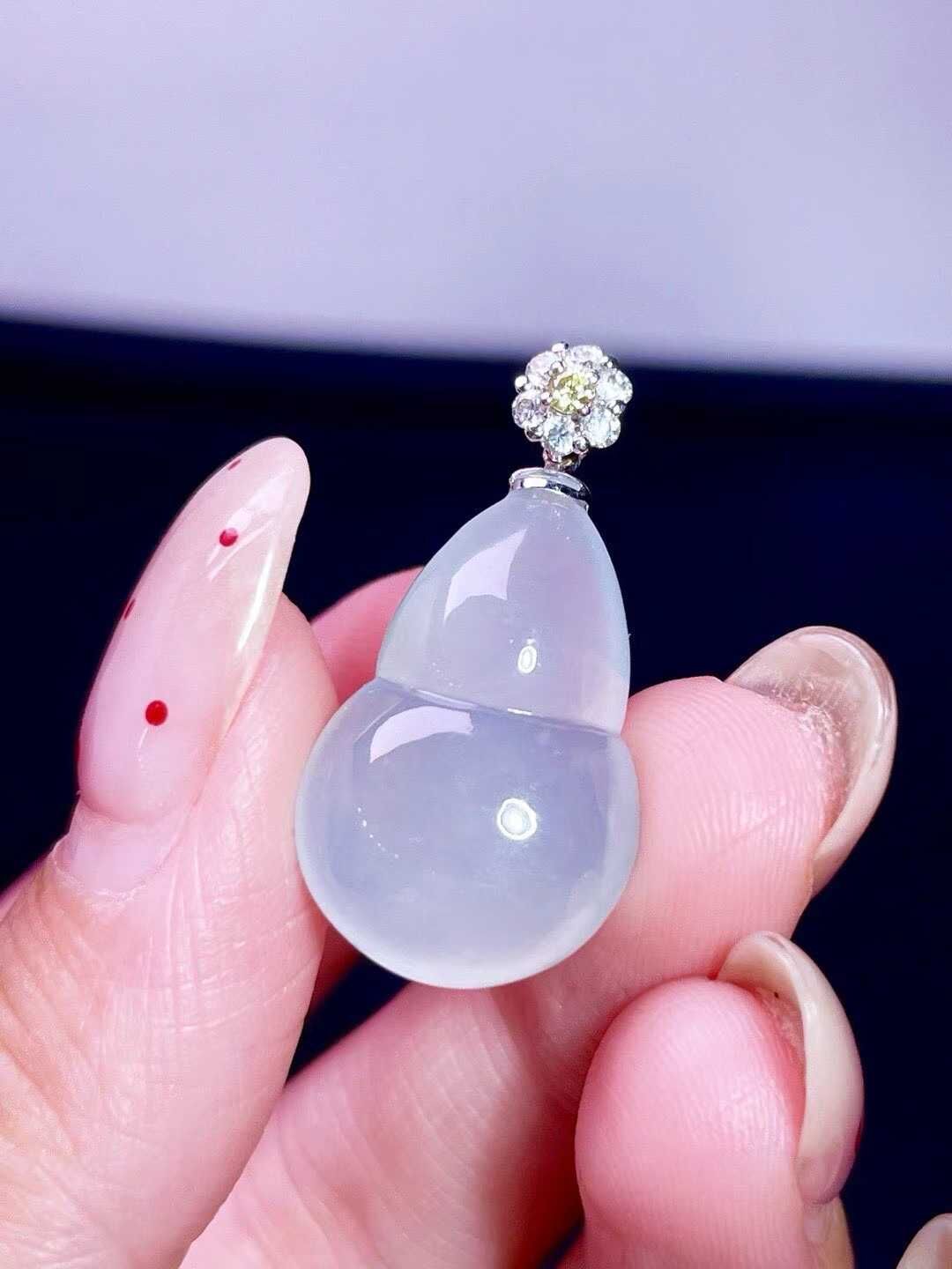 翡翠葫蘆吊墜,天然翡翠A玉, 緬甸玉, Jade, Jadeite