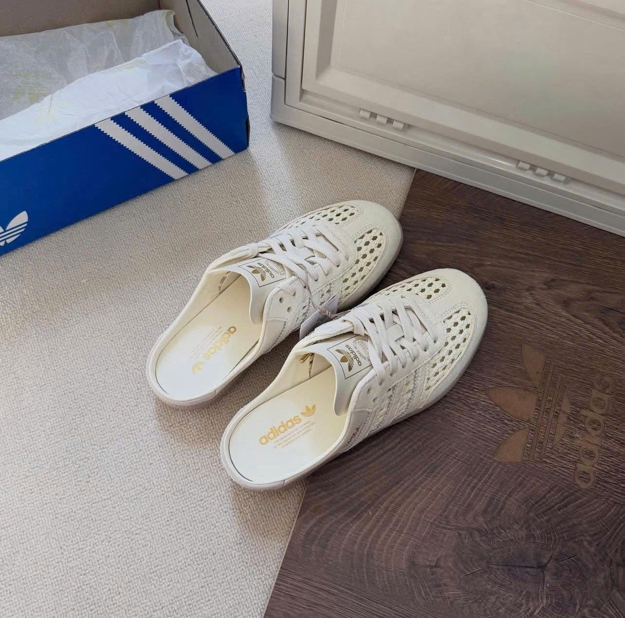 [預購] Adidas Samba Mule Woven Basketweave Cream White │ KH7719