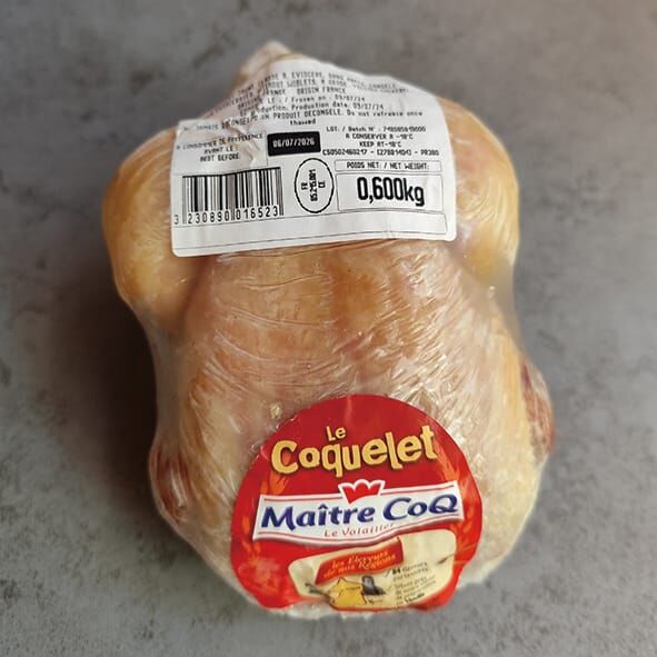 法國 Maitre CoQ 無激素黃油春雞 600g(急凍-18°C)