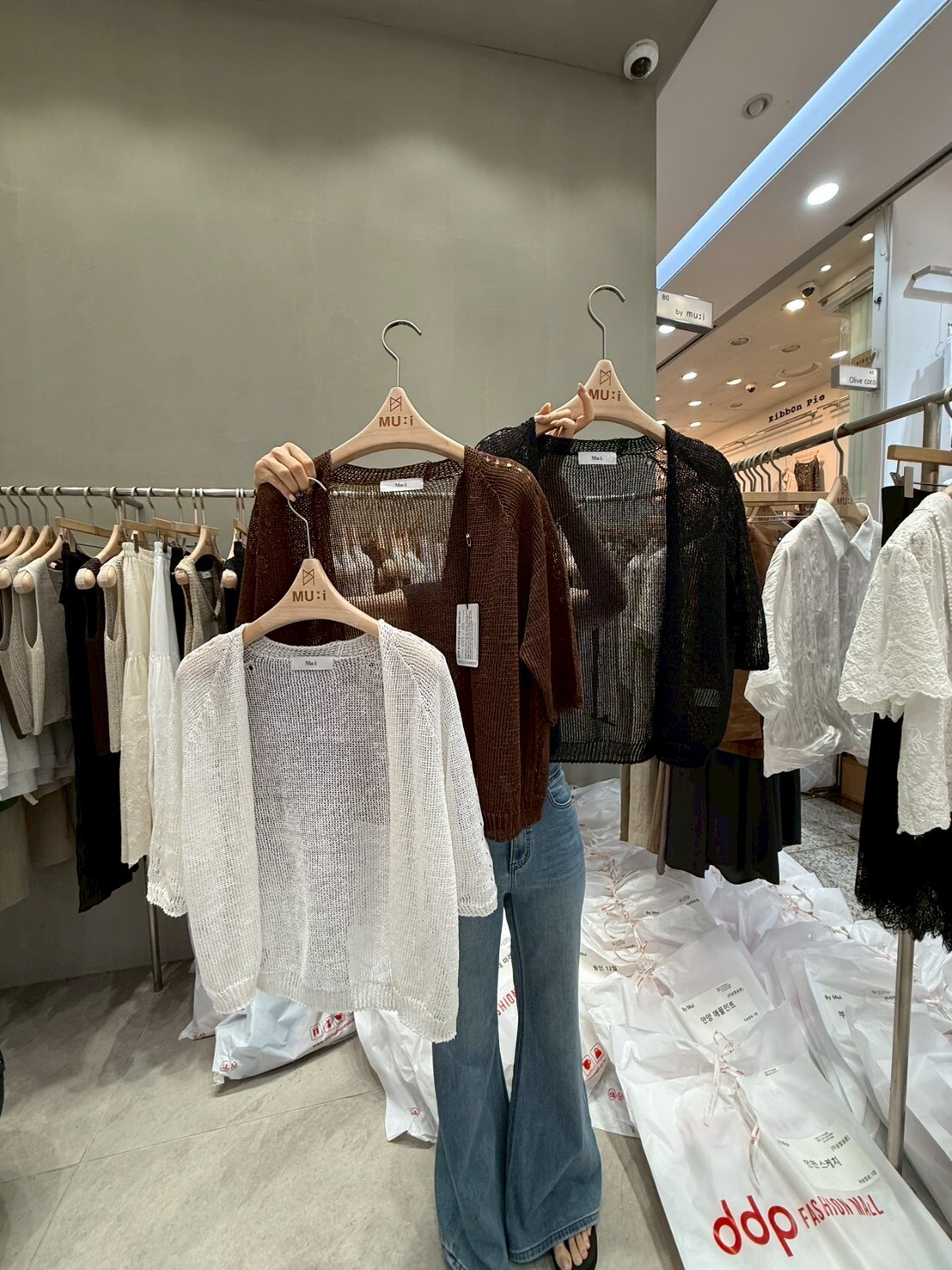 MU6307 寬鬆蝙蝠感針織開衫