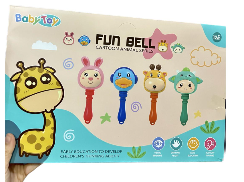 日常 宝宝满月礼 4支 铃铛fun bell rattles