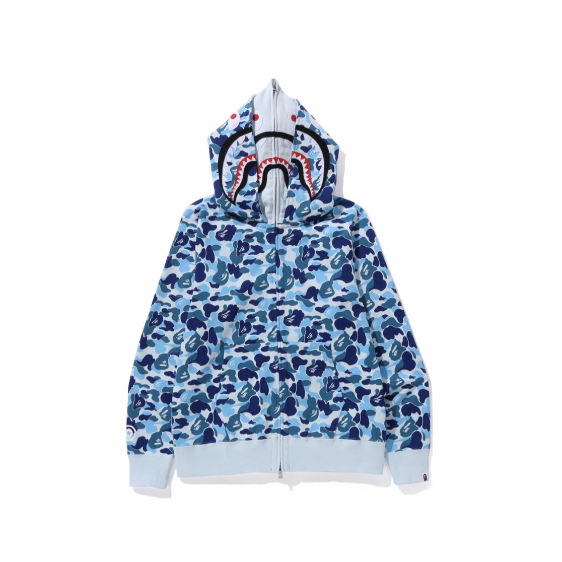 -(B4c01)-A BATHING APE ABC CAMO DOUBLE SHARK FULL ZIP HOODIE BAPE 雙帽 迷彩鯊魚 2026-1M20115003