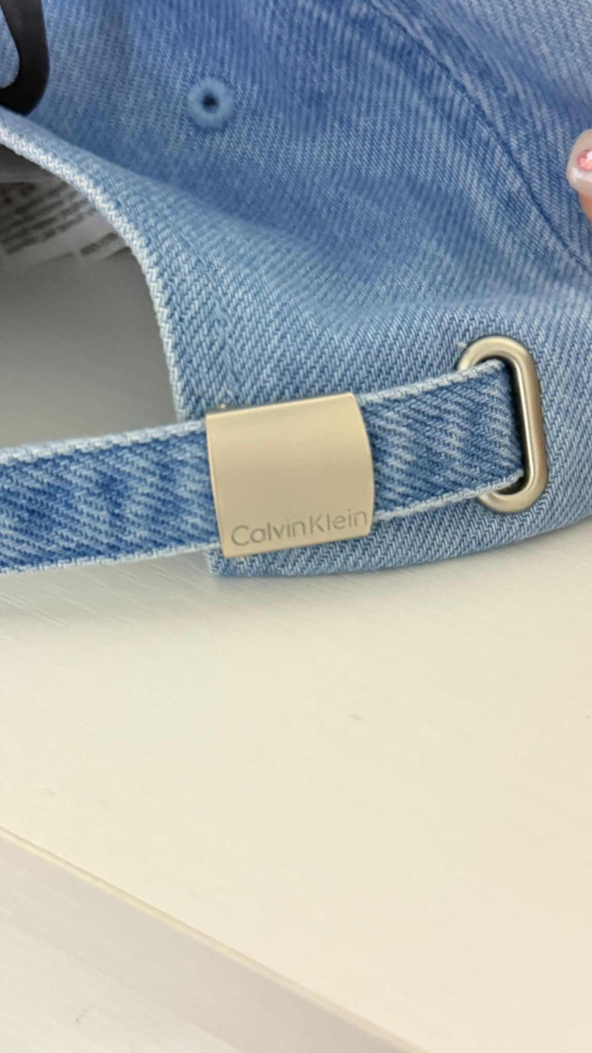 Calvin Klein - Monologo Embroidery Denim Cap🧢  牛仔標誌棒球帽 #VintageDenim