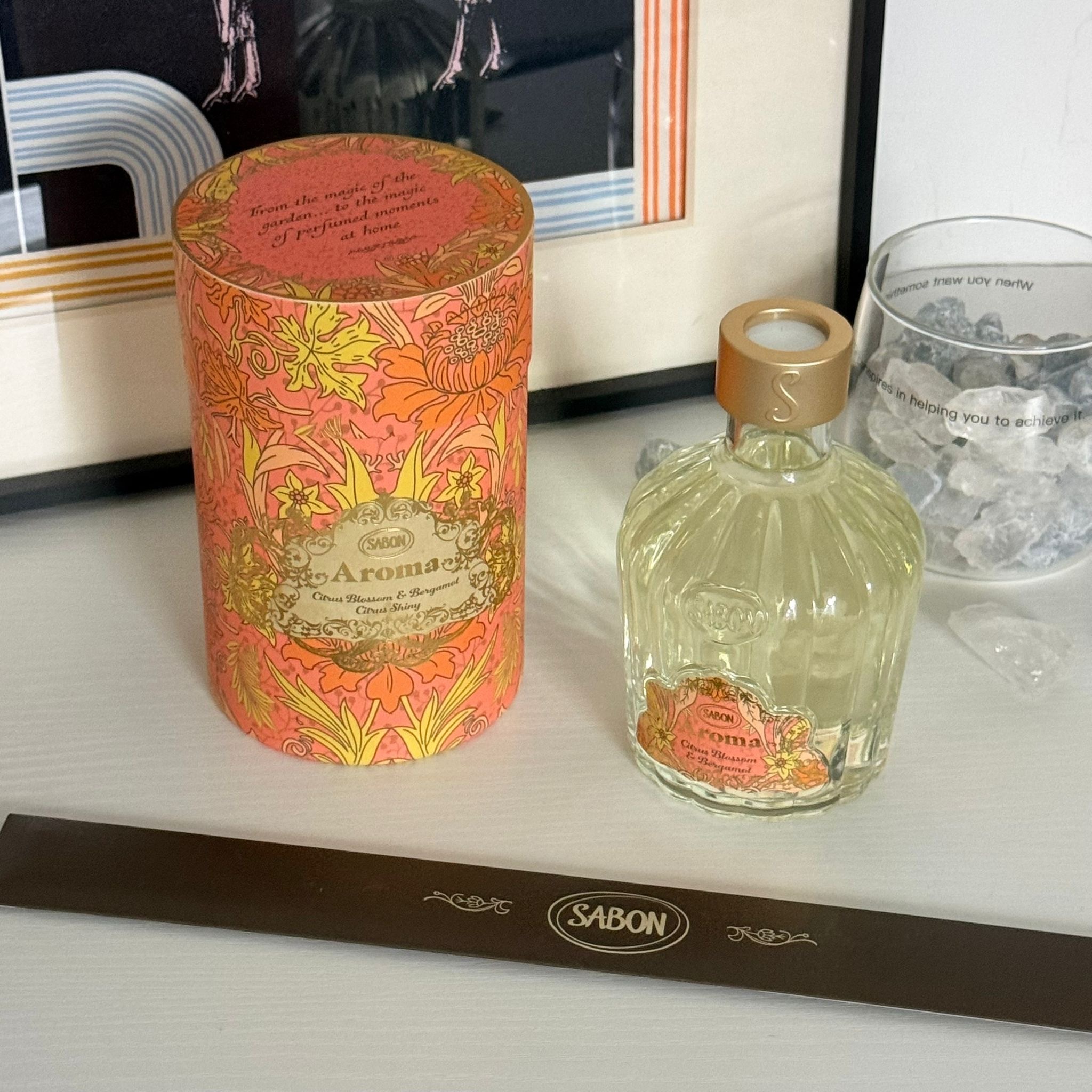 Sabon - Aroma Citrus Blossom & Bergamot Citrus Shiny 淡雅橙花與佛手柑藤枝擴香 245mL