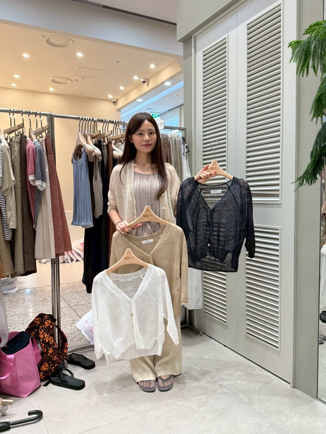 MU6360 透氣亞麻針織小外套