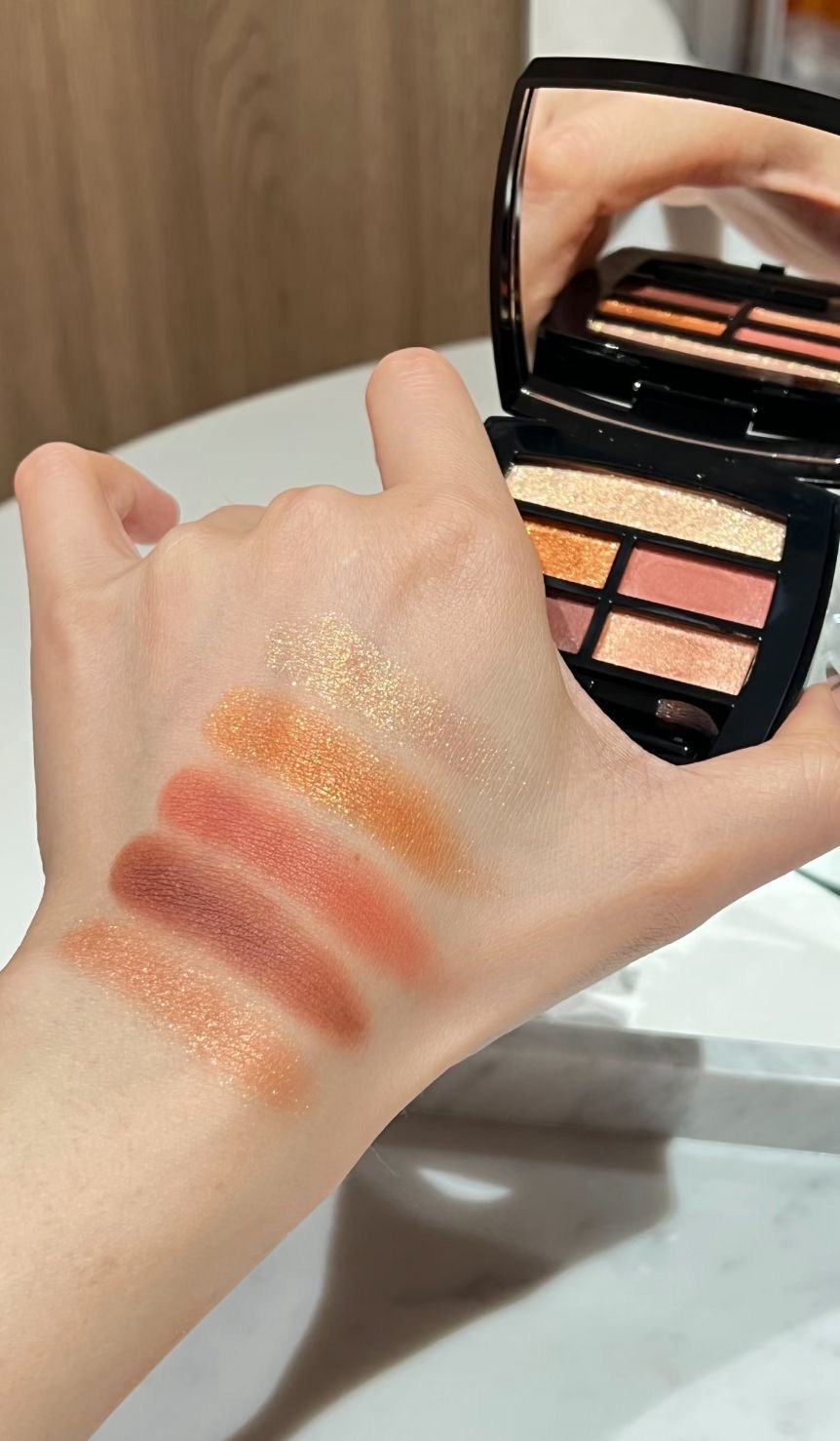 【預訂】  Chanel - Les Beiges Eyeshadow Palette  自然亮肌眼影眉粉五色盤 #Golden