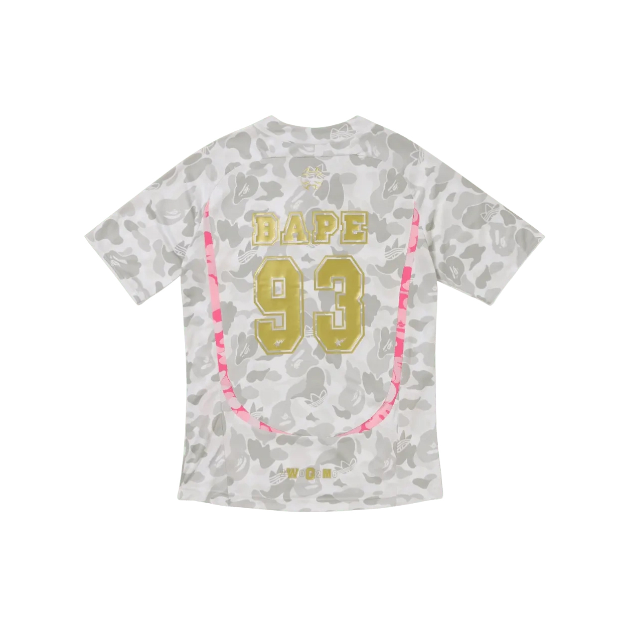 -(B3a04)-A BATHING APE X ADIDAS TEAMGEIST TEE BAPE 金字 足球衣-KU5996