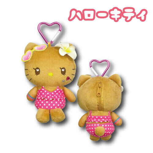 日本 Sanrio 日燒泳裝造型 公仔包包匙扣