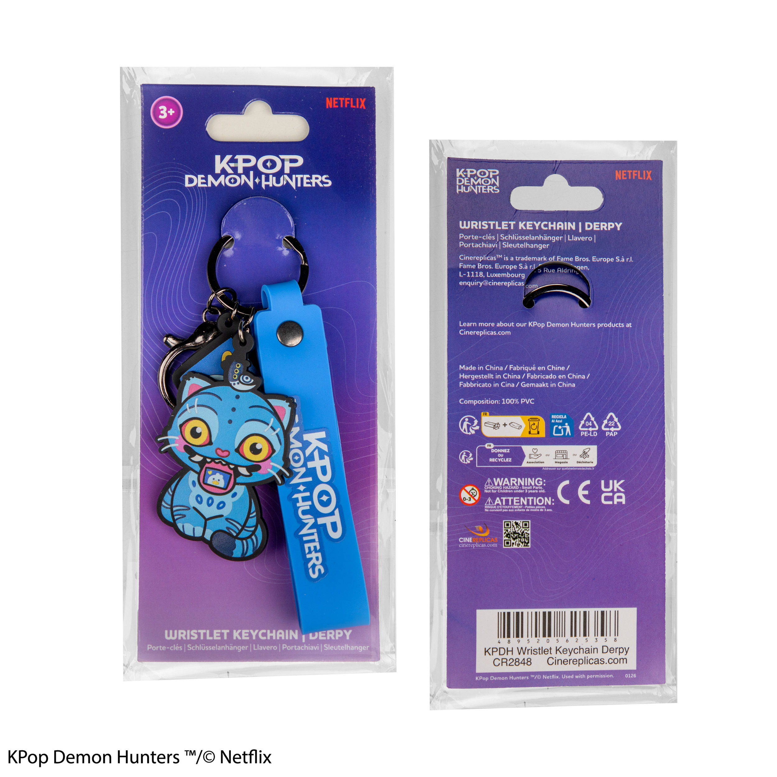 Kpop Demon Hunters Wristlet Keychain (Derpy)