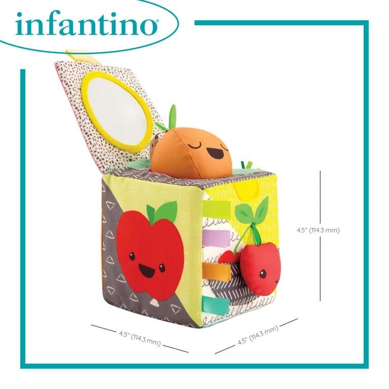INFANTINO 感官探索方型掛飾  水果圖案