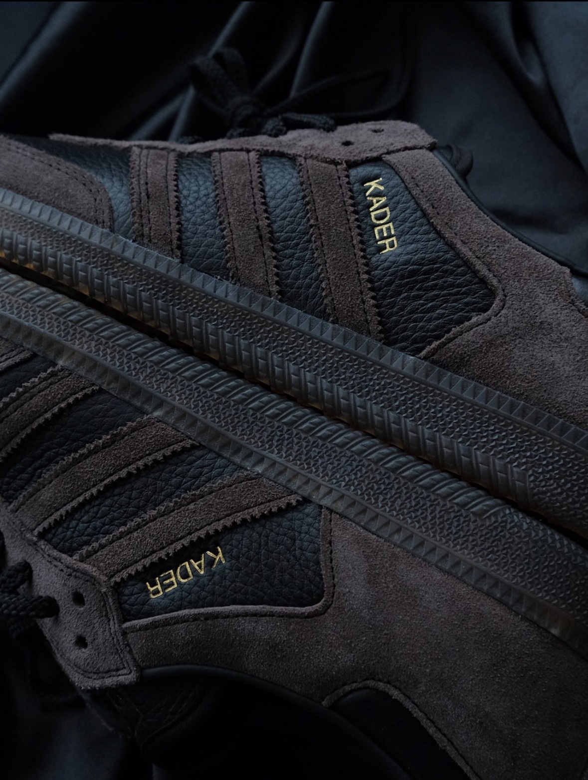 KADER x adidas originals Samba 低幫 板鞋 男女同款 棕黑 IF9235