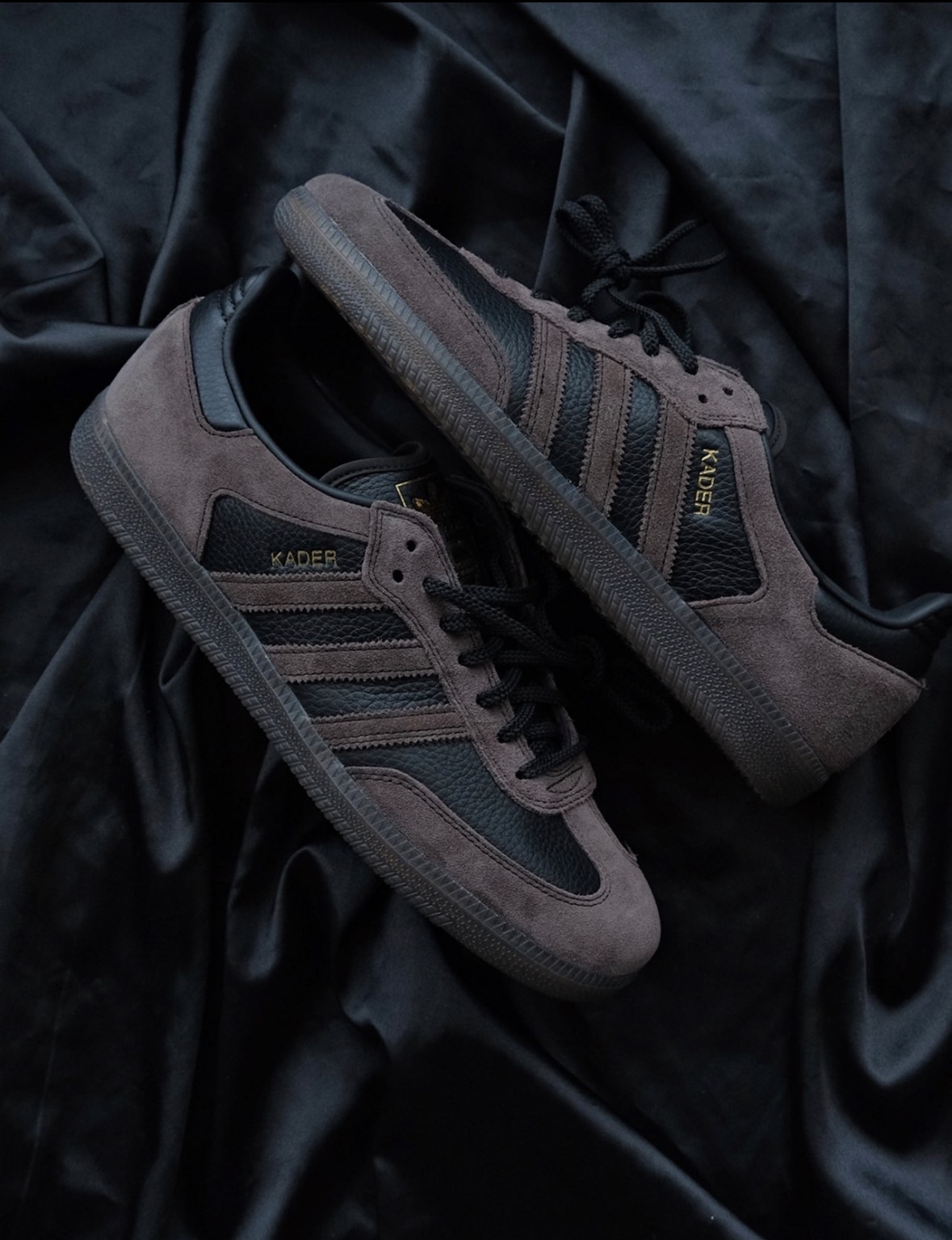 KADER x adidas originals Samba 低幫 板鞋 男女同款 棕黑 IF9235