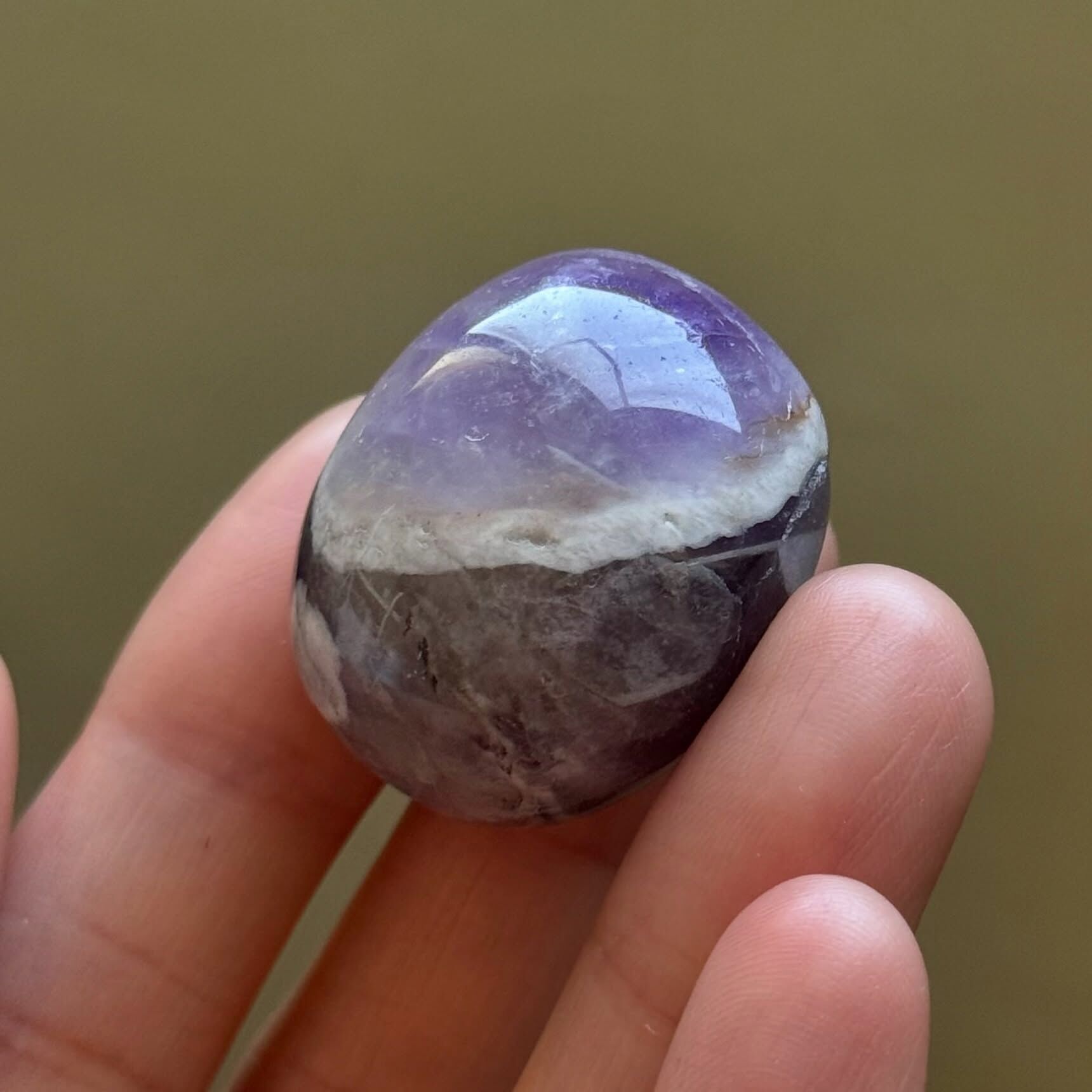 [原石] 夢幻紫水晶 水晶滾石