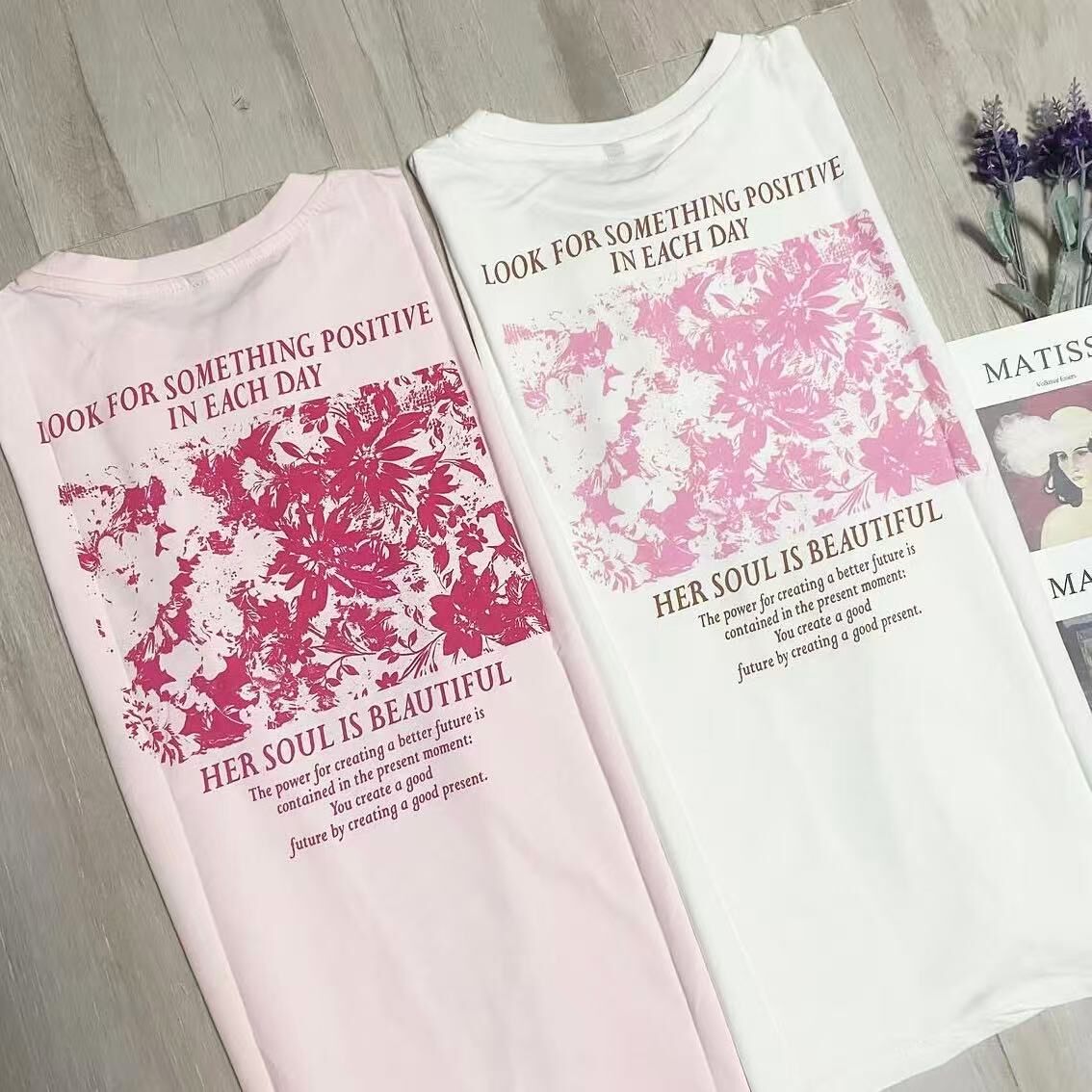 TRENDYOL FLORAL BACK PRINT TEE