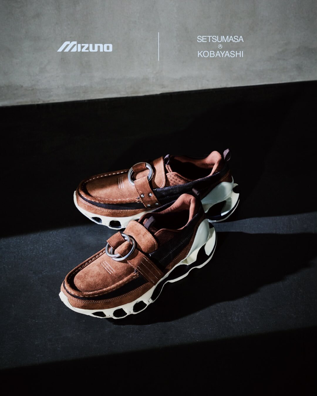 2026SS Mizuno x Setsumasa Kobayashi Wave Prophecy Ring Moc 小林節正 超限量 扣環 鞋子 休閒鞋 現貨 D1GD261901