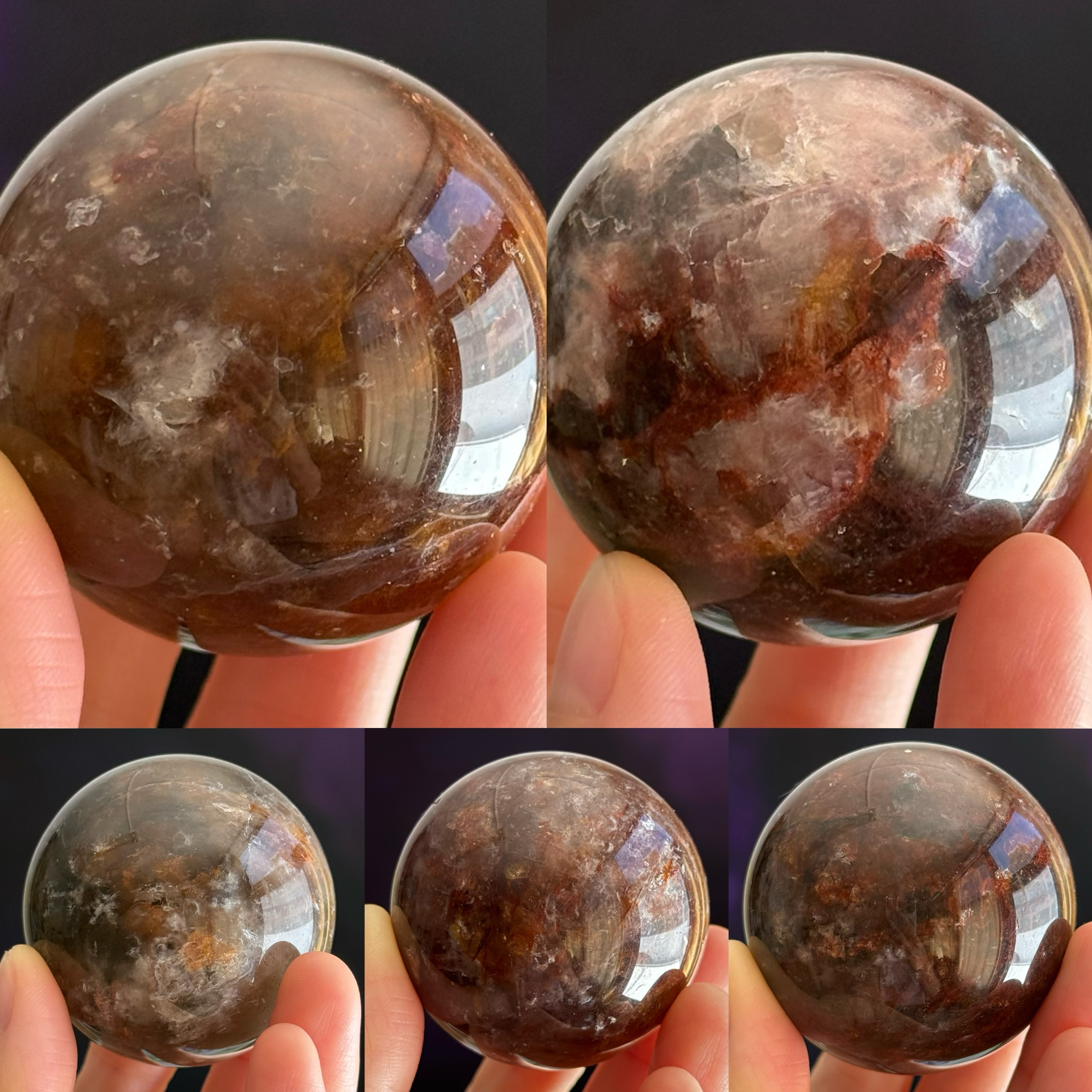 [原石] 太陽石 共生月光石 水晶球