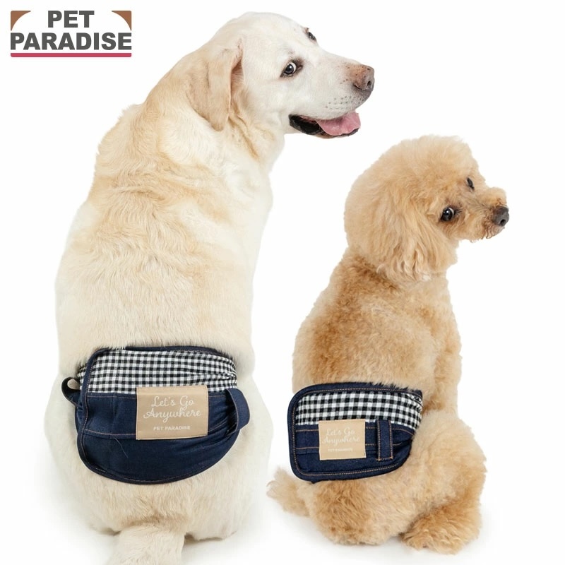【Pet Paradise】Denim-Look Manner Belt <918-43324>