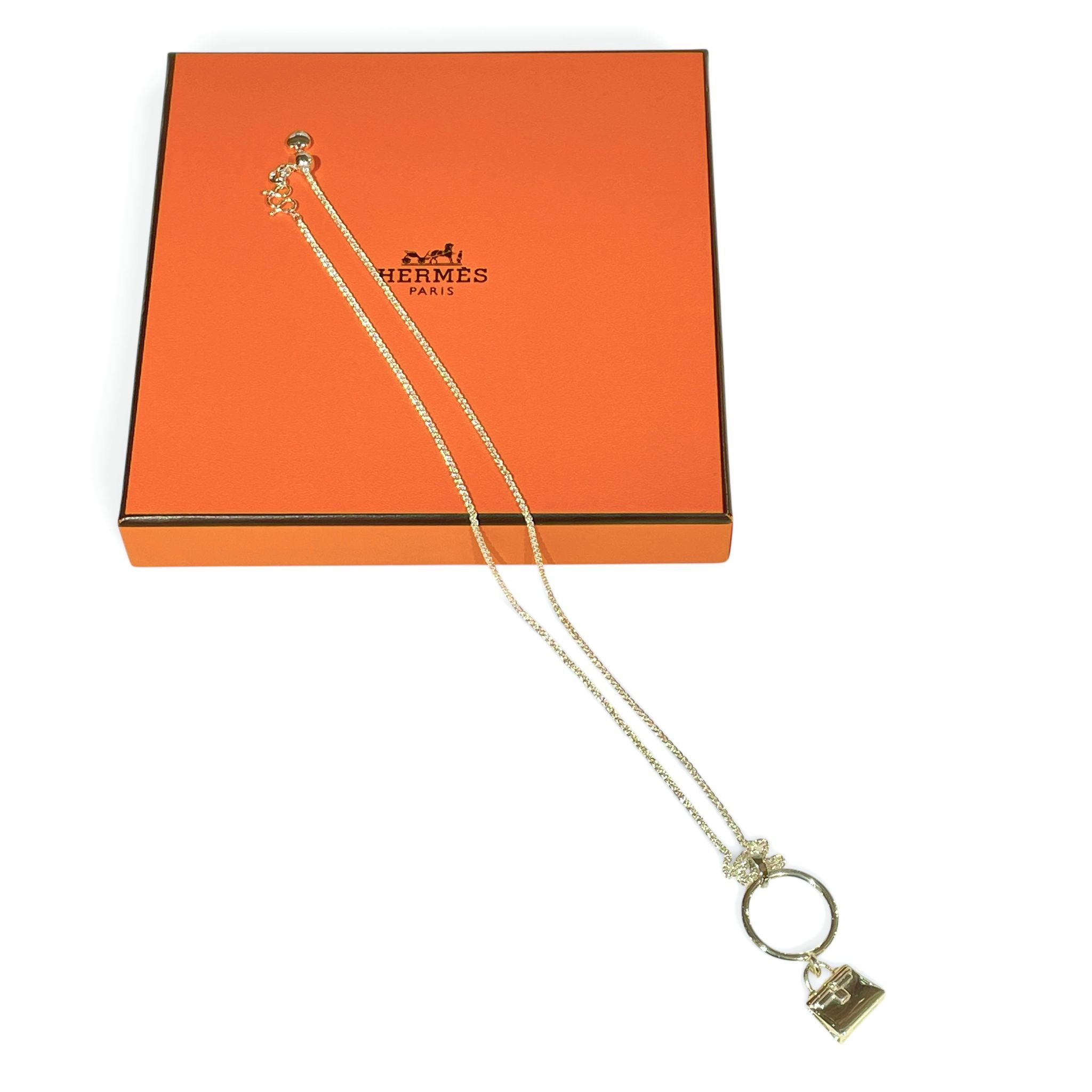 全新HERMES 925純銀項鏈/戒指51碼, KELLY NECKLACE, KELLY RING, #BRAND NEW #香榭站正品