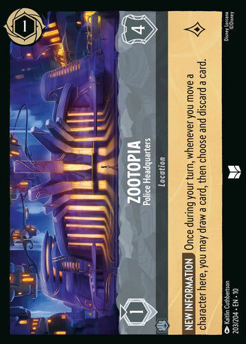 203/204·EN·10 Zootopia - Police Headquarters (Uncommon)