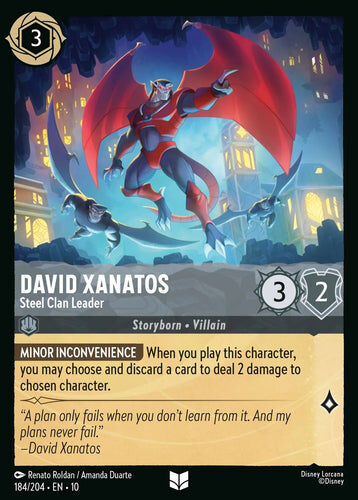 184/204·EN·10 David Xanatos - Steel Clan Leader (Uncommon)