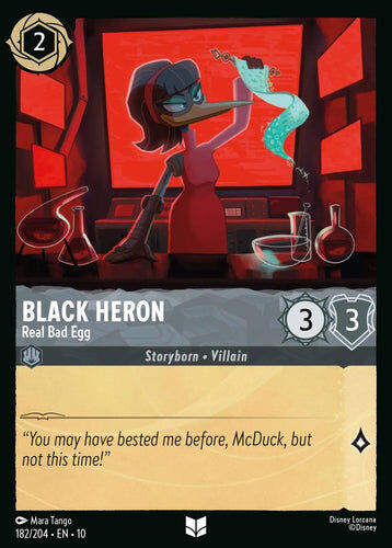 182/204·EN·10 Black Heron - Real Bad Egg (Uncommon)