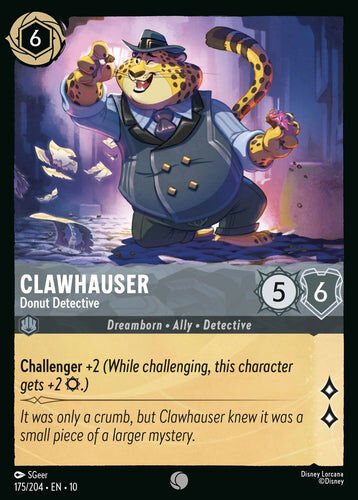 175/204·EN·10 Clawhauser - Donut Detective (Common)
