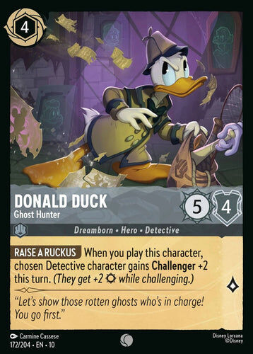 172/204·EN·10 Donald Duck - Ghost Hunter (Common)