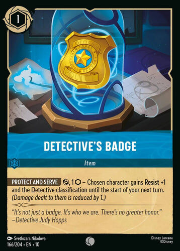 166/204·EN·10 Detective's Badge (Common)