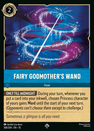 168/204·EN·10 Fairy Godmother's Wand (Super Rare)