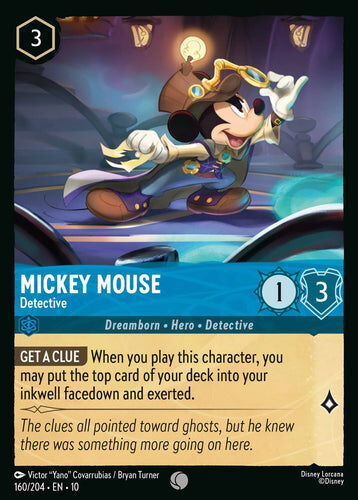 160/204·EN·10 Mickey Mouse - Detective (Common)