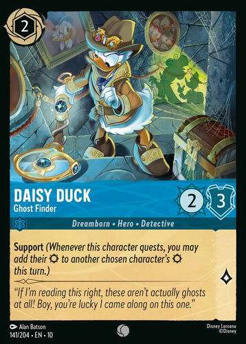 141/204·EN·10 Daisy Duck - Ghost Finder (Common)