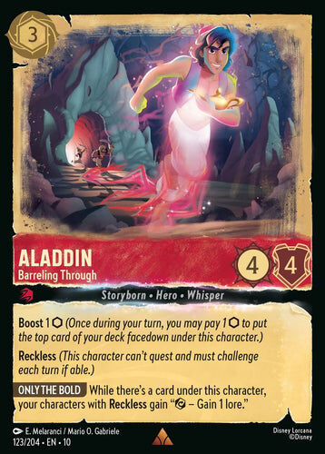 123/204·EN·10 Aladdin - Barreling Through (Rare)
