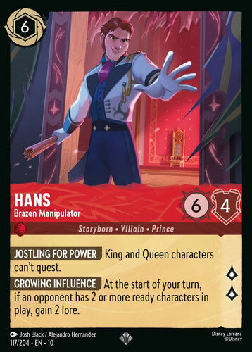 117/204·EN·10 Hans - Brazen Manipulator (Super Rare)