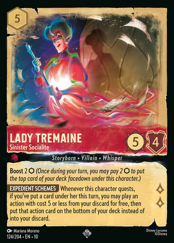 124/204·EN·10 Lady Tremaine - Sinister Socialite (Super Rare)