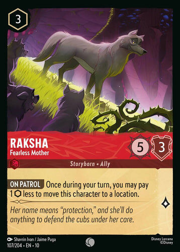 107/204·EN·10 Raksha - Fearless Mother (Common)