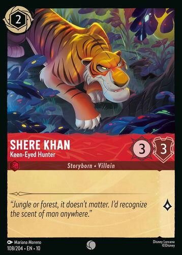 108/204·EN·10 Shere Khan - Keen-Eyed Hunter (Common)