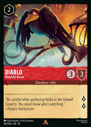 103/204·EN·10 Diablo - Watchful Raven (Rare)