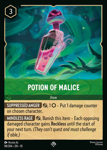 98/204·EN·10 Potion of Malice (Super Rare)