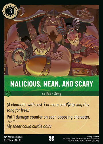 97/204·EN·10 Malicious, Mean, and Scary (Uncommon)