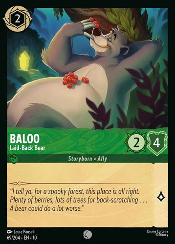 69/204·EN·10 Baloo - Laid-Back Bear (Common)