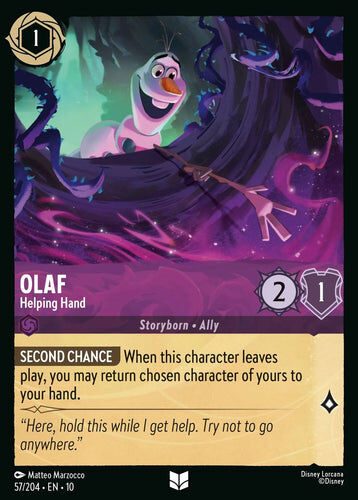 57/204·EN·10 Olaf - Helping Hand (Uncommon)