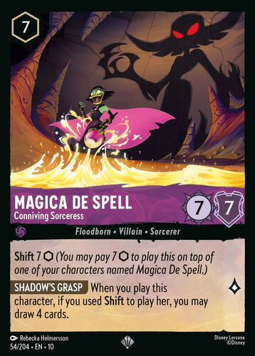 54/204·EN·10 Magica De Spell - Conniving Sorceress (Super Rare)
