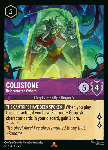 51/204·EN·10 Coldstone - Reincarnated Cyborg (Rare)