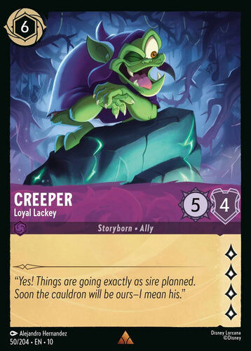 50/204·EN·10 Creeper - Loyal Lackey (Rare)