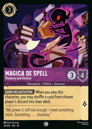 41/204·EN·10 Magica De Spell - Shadowy and Sinister (Common)