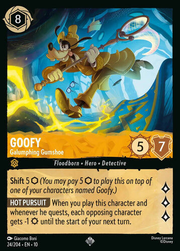 24/204·EN·10 Goofy - Galumphing Gumshoe (Super Rare)