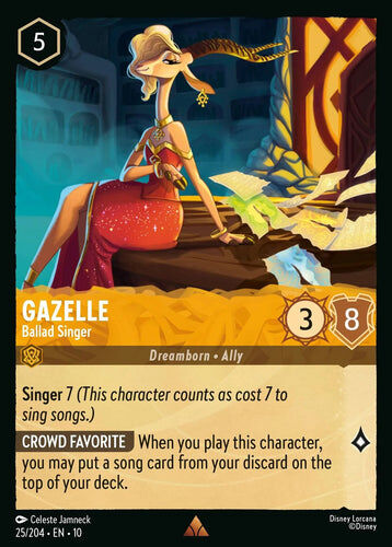 25/204·EN·10 Gazelle - Ballad Singer (Rare)