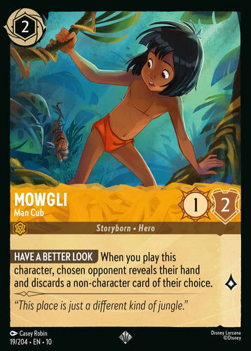 19/204·EN·10 Mowgli - Man Cub (Super Rare)